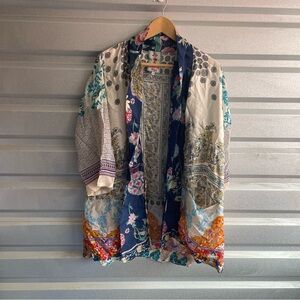 johnny was mixed print kimono fixer upper